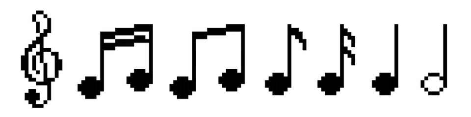 Music note pixel. Note pixel icon © DOBRYI VECHIR STUDYA