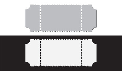 vector set of discount or gift voucher ticket coupon templates. eps10