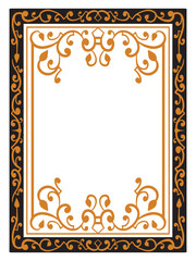 Fancy Frame Vector for Wedding Stationery
