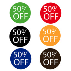 set of discount labels