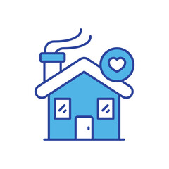 Home Sweet Home icon vector stock illustration