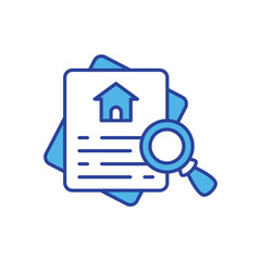 Property Valuation icon vector stock illustration