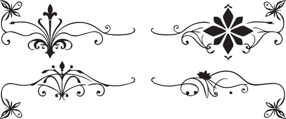 A set of elements, symbols, ornaments, mandalas. Hand drawn vector illustration