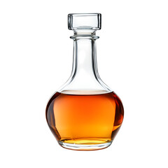 Elegant Crystal Decanter: Whiskey, Scotch, Bourbon Serving transparent background