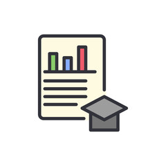 Classroom management colored icons, minimalist vector illustration ,simple transparent graphic element .Isolated on white background