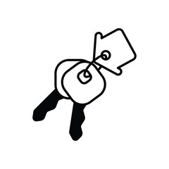 Home Key icon vector stock illustration