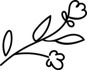 심플한 꽃드로잉