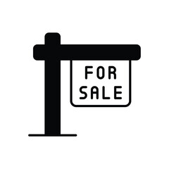 For Sale Sign icon vector stock illustration