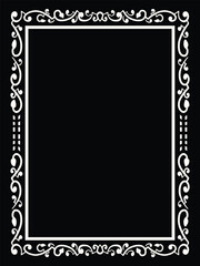 Elegant Floral Ornamental Frame Vector