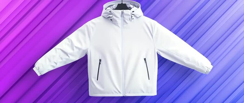 Winter jacket: The image showcases a modern winter jacket with a clean and minimalist design, ready for various outdoor activities. The jacket's details and contemporary style will enhance the image.
