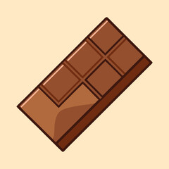 vector illustration of  chocolate bar