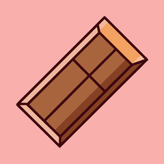 vector illustration of  chocolate bar