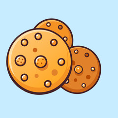 vector illustration of cookies