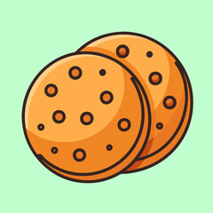 vector illustration of cookies