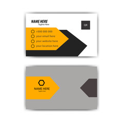 Creative organic business card template, blue-green corporate business card, modern business card design.