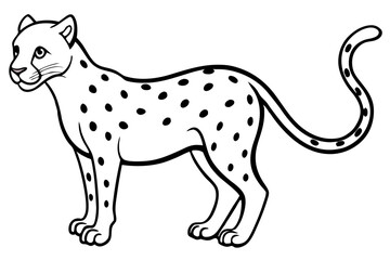 Minimalist Cheetah Sketch