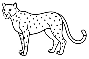 Minimalist Cheetah Sketch