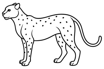 Minimalist Cheetah Sketch