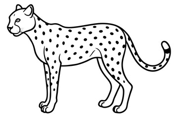 Minimalist Cheetah Sketch