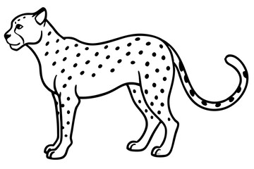 Minimalist Cheetah Sketch