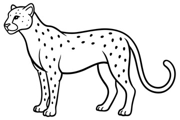 Minimalist Cheetah Sketch
