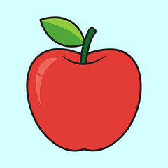 vector illustration of apple