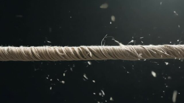 Breaking Rope In Super Slow Motion
