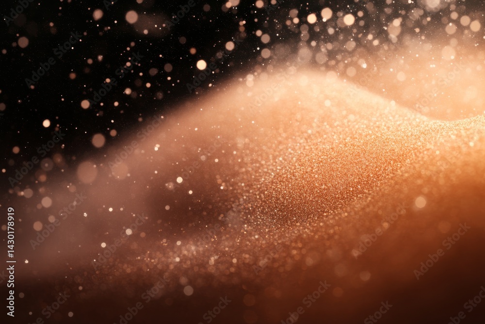 Leinwandbilder an abstract composition showcases a vibrant orange light burst surrounded by subtle peach tones and 