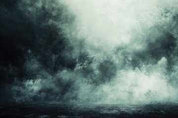 Dramatic storm clouds, ominous atmosphere