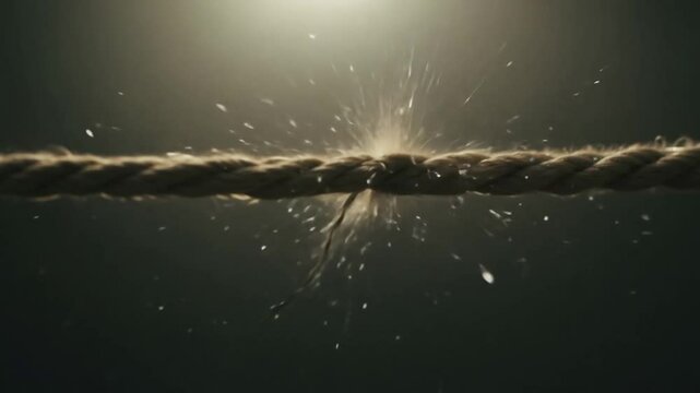 Breaking Rope In Super Slow Motion