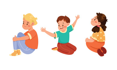 Cheerful and Happy Children Are Playing Together in a Joyful Atmosphere of Fun and Laughter