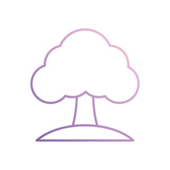 Tree icon vector stock illustration