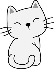 Nice cat cute vector for decoration