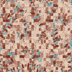 Fototapeta premium multi colored decorated hand drawn rendered traced embraided ornamental all over base background. repeat pattern geometrical texture border ethnic tribal creative design
