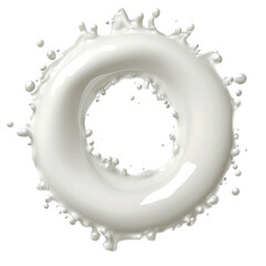 Milk crown splash, illustration