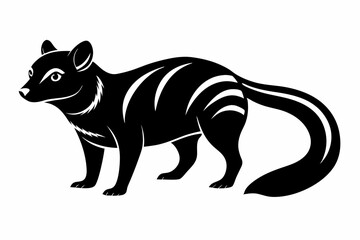 Obraz premium civet sihouette black vector