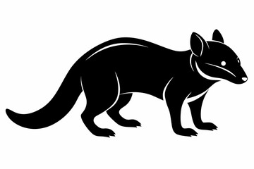 civet sihouette black vector