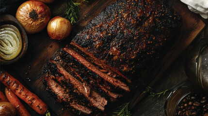  Mouthwatering Brisket with Glazed Crust.