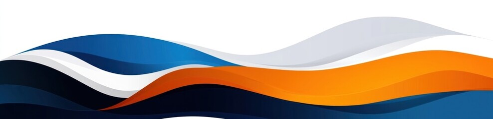 Naklejka premium Abstract image illustrating flowing and dynamic colorful wave forms