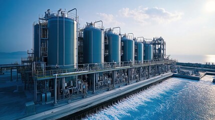 Obraz premium Industrial Water Treatment Plant
