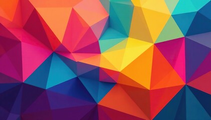 Obraz premium Geometric shapes, vibrant color block, endless repeat, image, aesthetic, contemporary