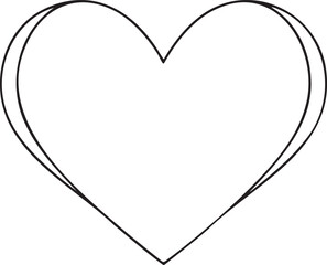 Love Heart Shape Design Vector Illustration Clipart Eps