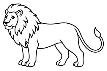 Minimalist Lion Vector