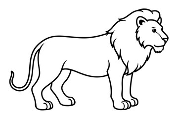 Minimalist Lion Vector