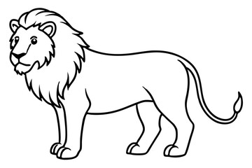 Minimalist Lion Vector