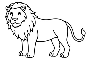 Minimalist Lion Vector