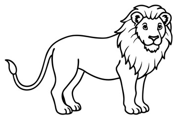 Minimalist Lion Vector