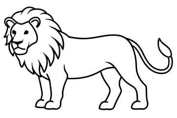 Minimalist Lion Vector