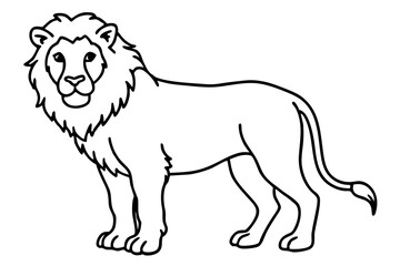 Minimalist Lion Vector