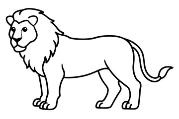 Minimalist Lion Vector